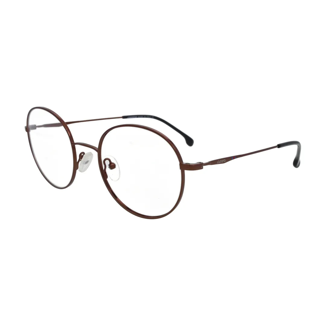 Copper brown round glasses N099, side view