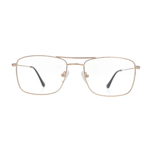 Gold Double Bridge Glasses for Men & Women – N102