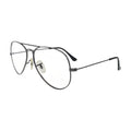 Gunmetal grey aviator glasses N093, side view