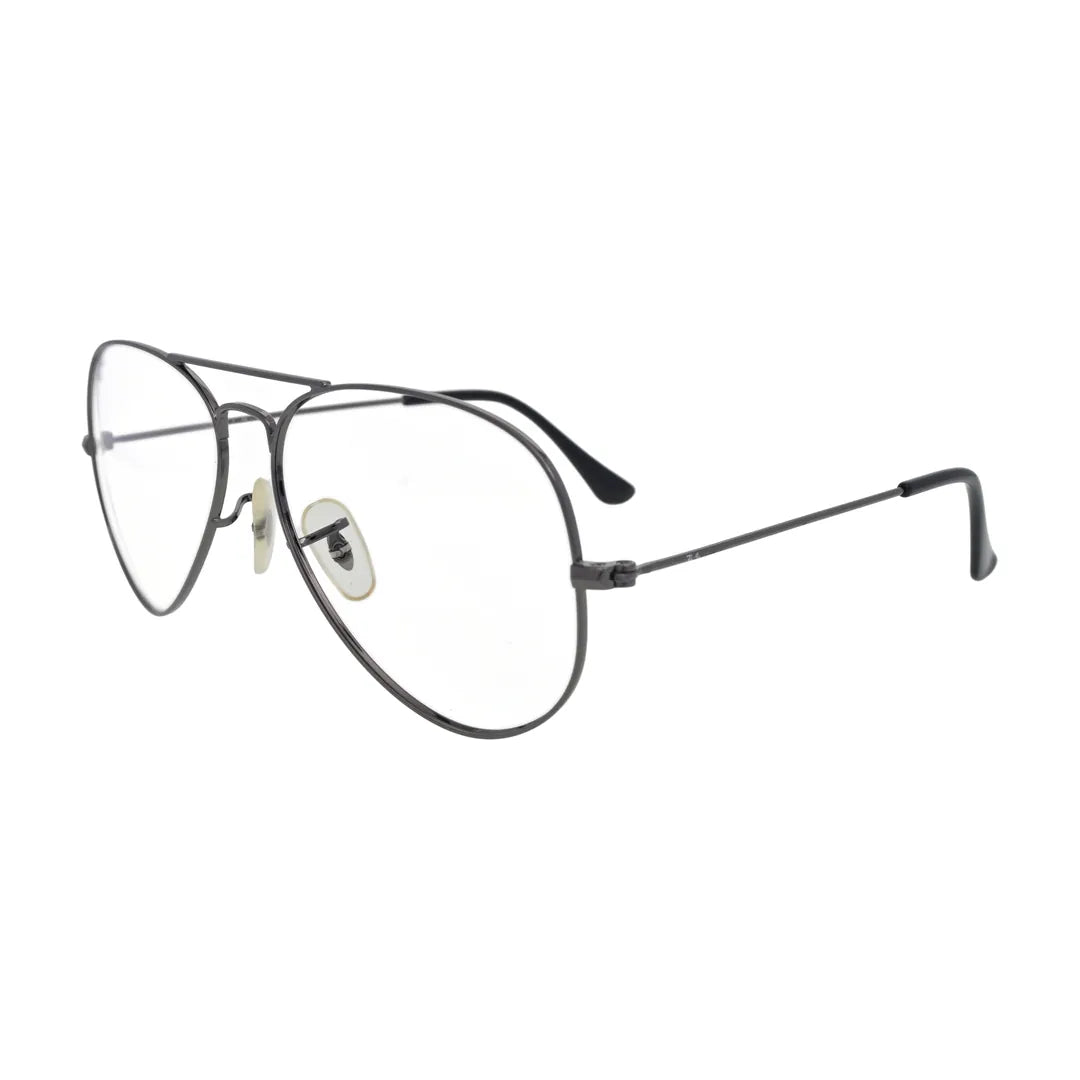 Gunmetal grey aviator glasses N093, side view