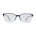 Navy half rim glasses for women N103, front view