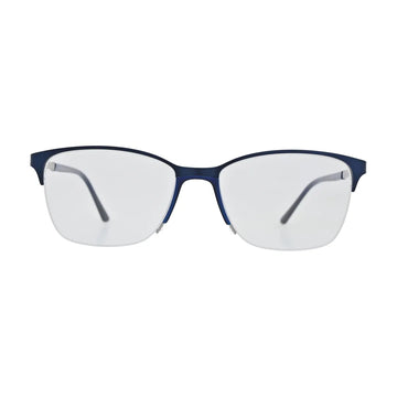 Navy half rim glasses for women N103, front view