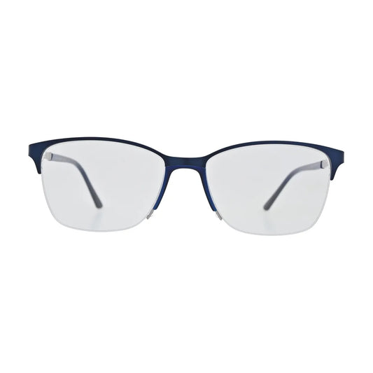 Navy half rim glasses for women N103, front view