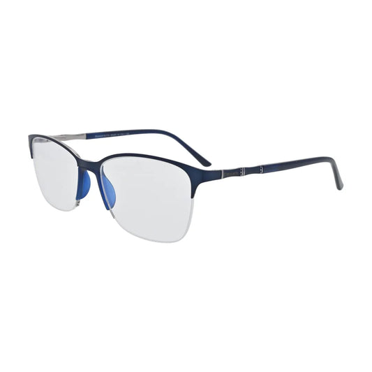 Navy half rim glasses for women N103, side view