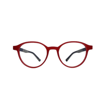 Kids Red & Blue Round Eyeglasses
