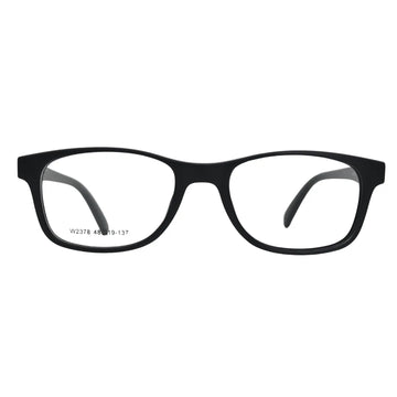 Matte Black Rectangular Eyeglasses Frame – Lightweight Everyday Comfort Fit