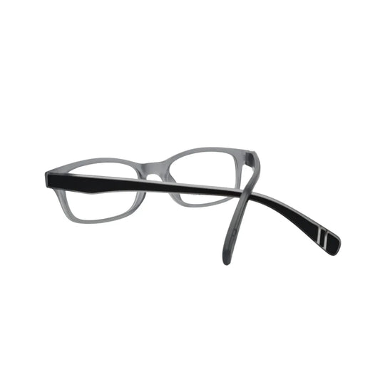 Translucent Grey Rectangular Eyeglasses Frame – Lightweight Modern Optical Glasses