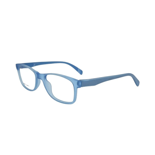 Transparent Blue Rectangular Eyeglasses Frame – Lightweight Modern Glasses