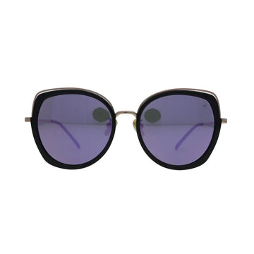 Kids Rimless Gold Rectangular Sunglasses with C-Decor Hardware
