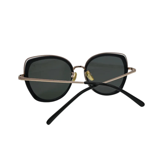 Kids Rimless Gold Rectangular Sunglasses with C-Decor Hardware