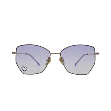 Kids Rimless Silver Rectangular Sunglasses for Children