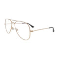 Large gold aviator glasses N094, side view