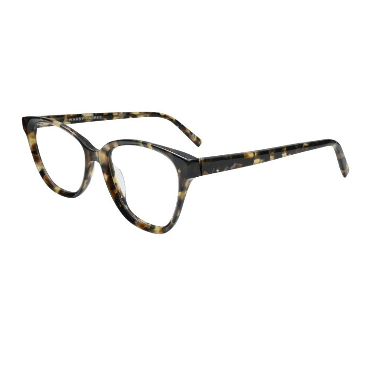 A bold cat-eye eyeglass frame in a stunning tortoiseshell pattern that brings effortless charm and personality to your everyday style.