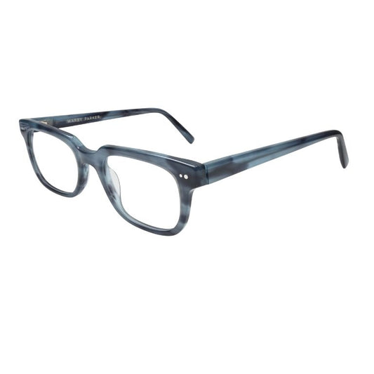 A cool twist on a classic. These blue marble square frames bring style and personality to your everyday look.