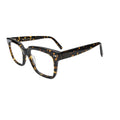 Bold and confident. This square tortoiseshell frame adds strong character to your everyday style.