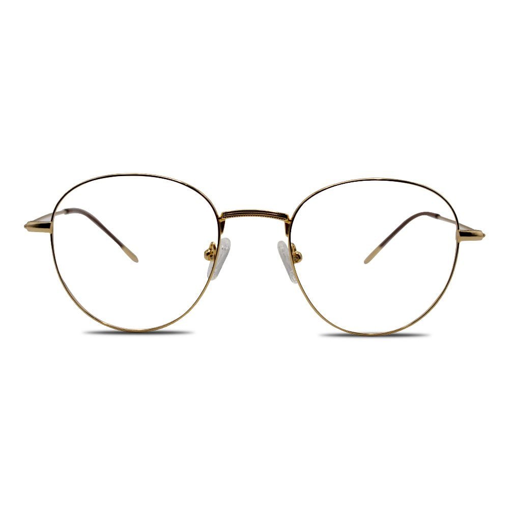 Gold frame glasses outlet round