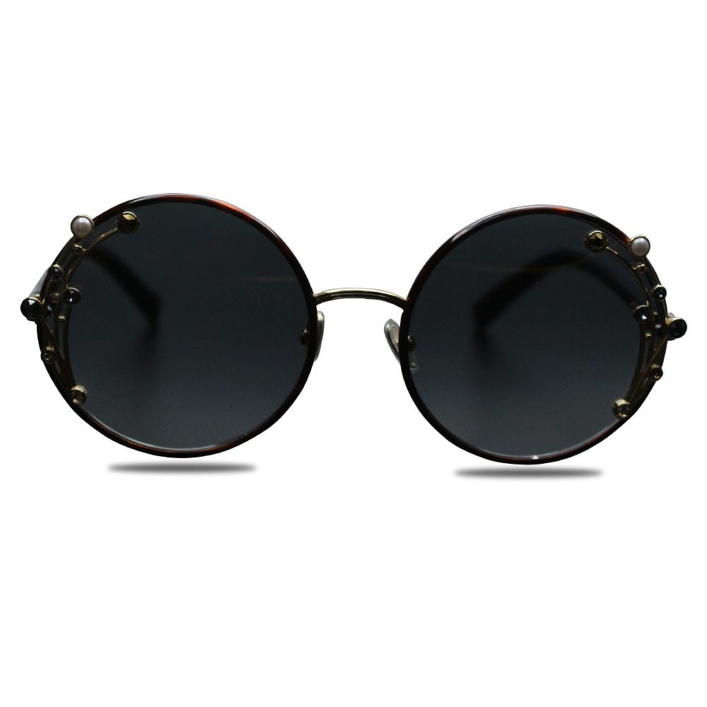 Jimmy Choo Gema 59mm Round Sunglasses - Black | ModeSens