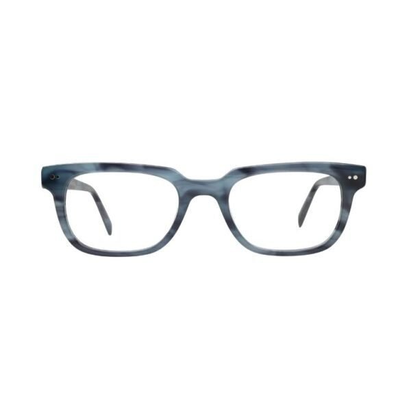 A cool twist on a classic. These blue marble square frames bring style and personality to your everyday look.