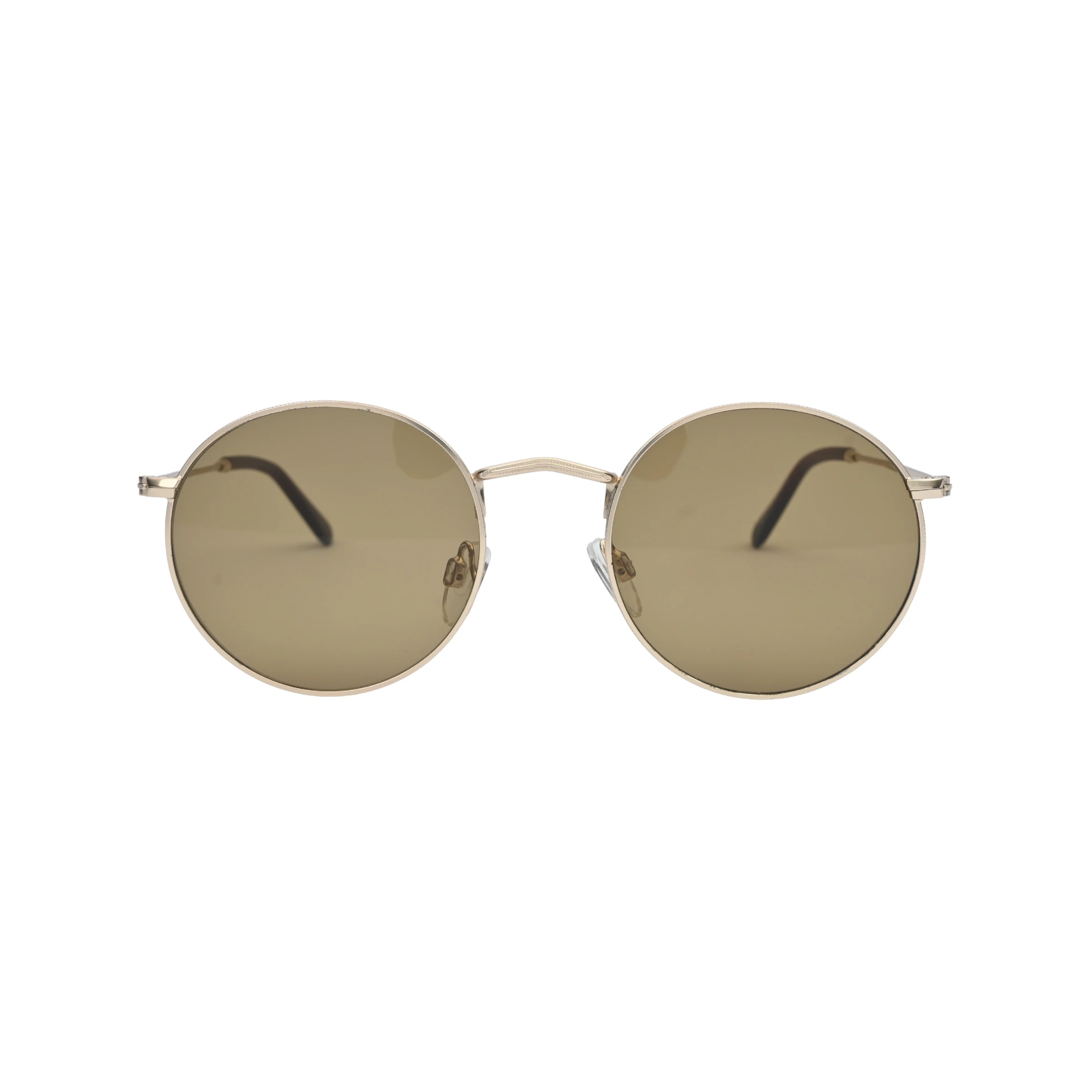 Golden Round Sunglasses Unisex Full Frame