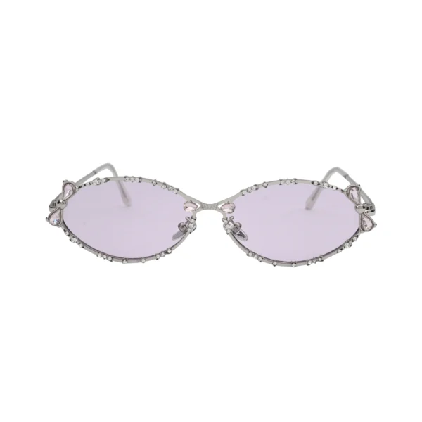 Pink Oval Female Sunglasses For Women