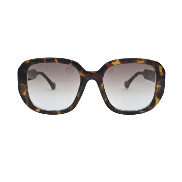 Tortoise Square Sunglasses Full Plastic Frame