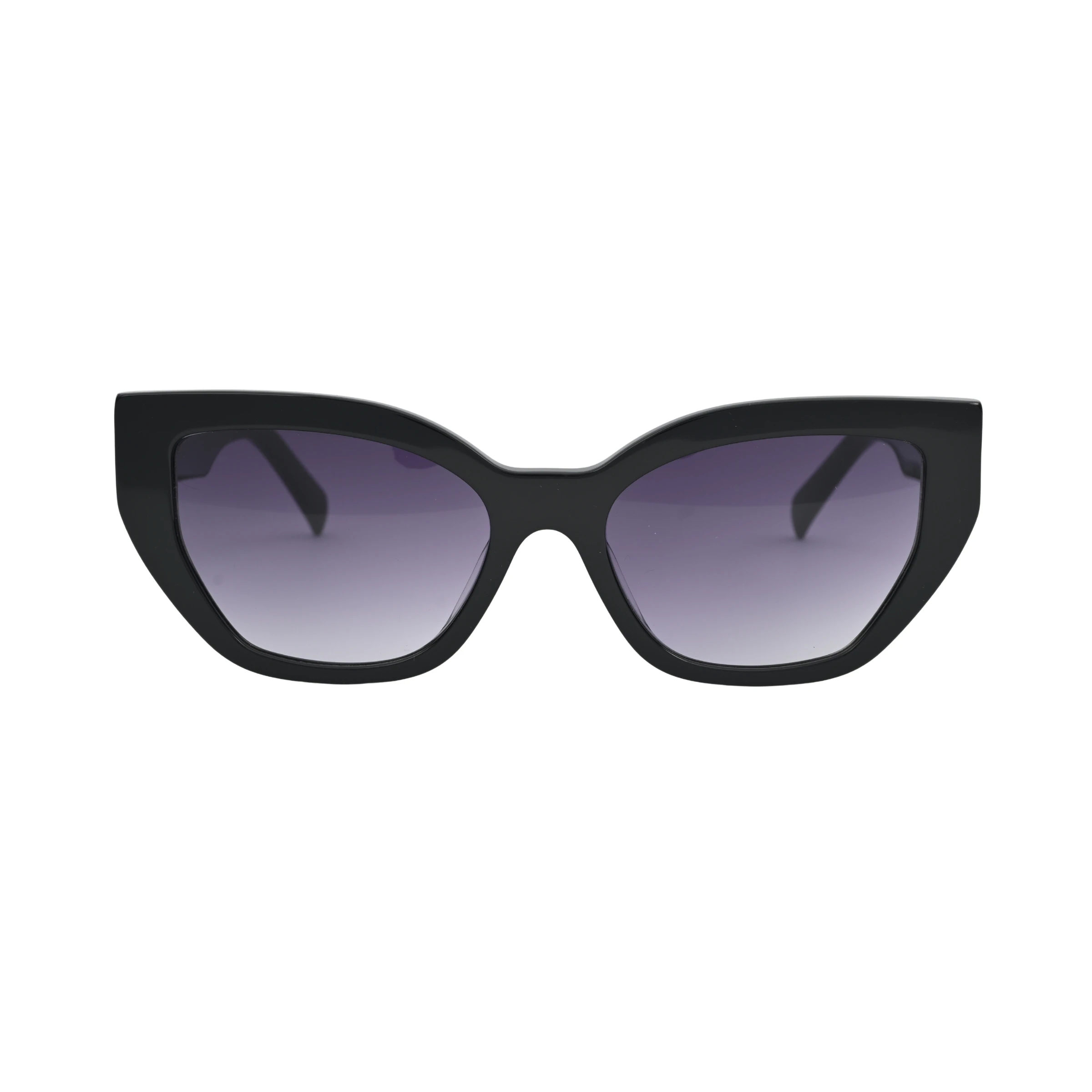 Black Cat Eye Sunglasses With Shade For Women