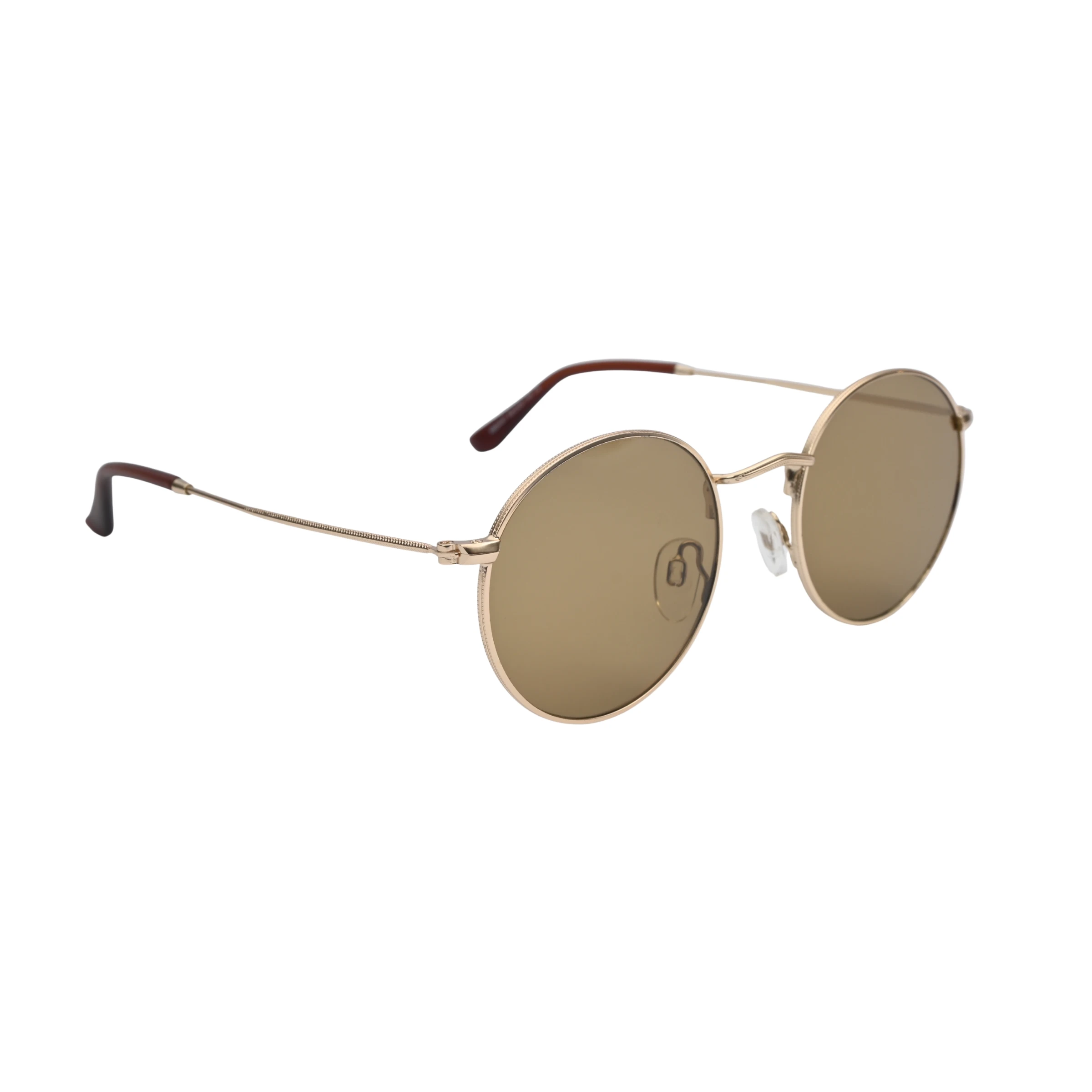 Golden Round Sunglasses Unisex Full Frame