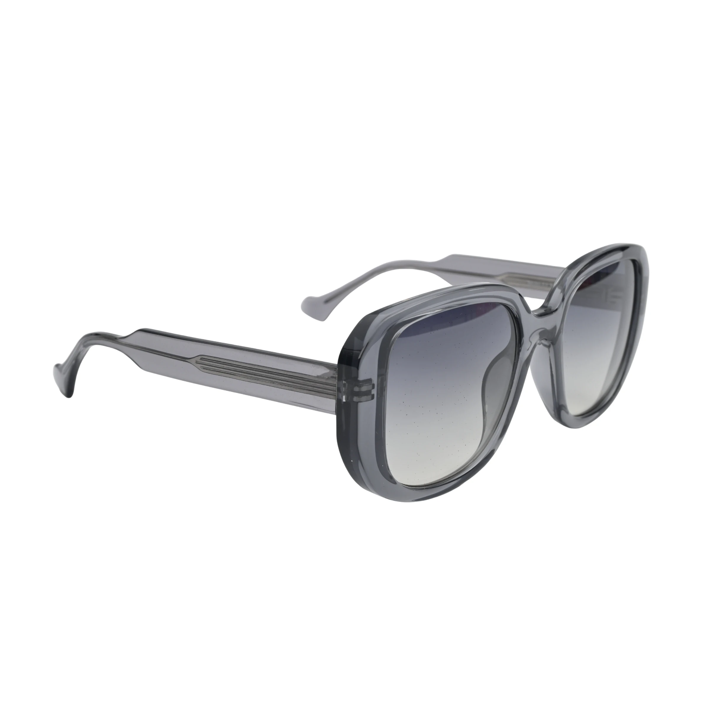 Smoke grey Square Sunglasses Full Frame Plastic