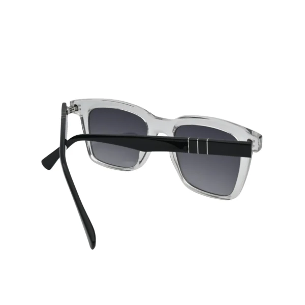 Clear Frame Reactangular Sunglasses for Unisex back side
