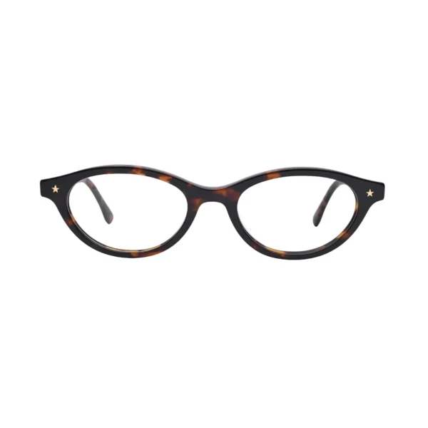 black tortoise star cat eye frame s044 front view