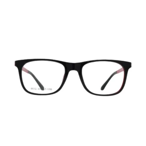 Kids Black Red Eyeglasses Frame Rectangle Lightweight Durable Fit