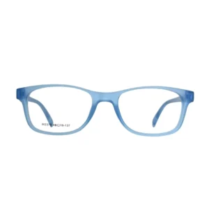 Transparent Blue Rectangular Eyeglasses Frame – Lightweight Modern Glasses