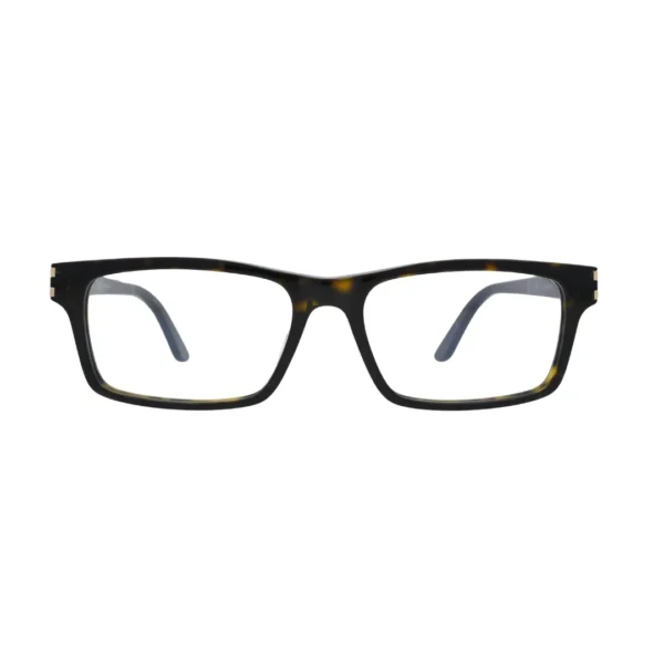 Cartier Signature C de Cartier CT0005O 005 Havana Rectangular Eyeglasses front view