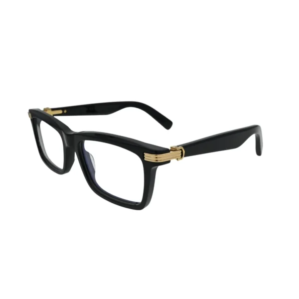 Cartier Premiere de Cartier CT0420O 005 Black Rectangular Eyeglasses back view