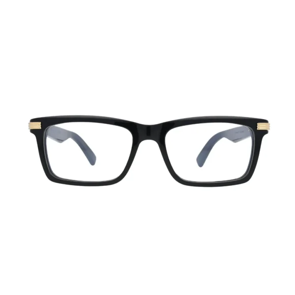 Cartier Premiere de Cartier CT0420O 005 Black Rectangular Eyeglasses front view