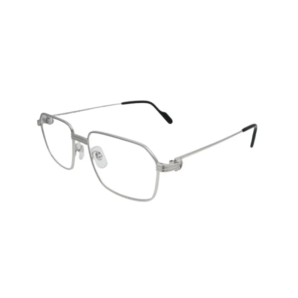 Cartier Premiere de Cartier CT0445O 002 Silver Rectangular Eyeglasses back view