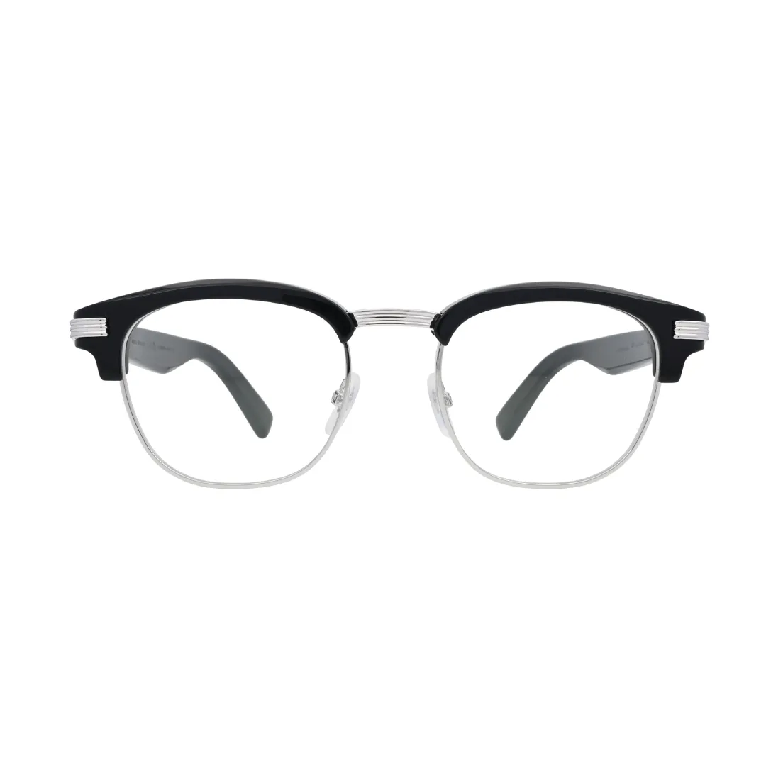 Cartier Premiere de Cartier CT0496O 001 Black Browline Eyeglasses front view