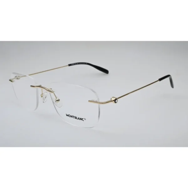 Gold Rimless Eyeglasses MB-0169O back view