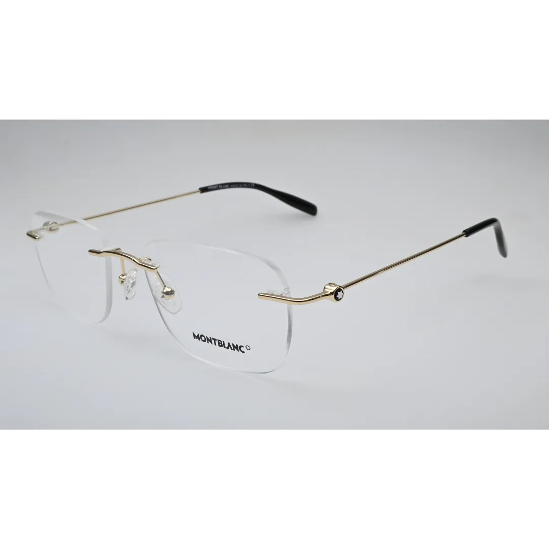 Gold Rimless Eyeglasses MB-0169O back view