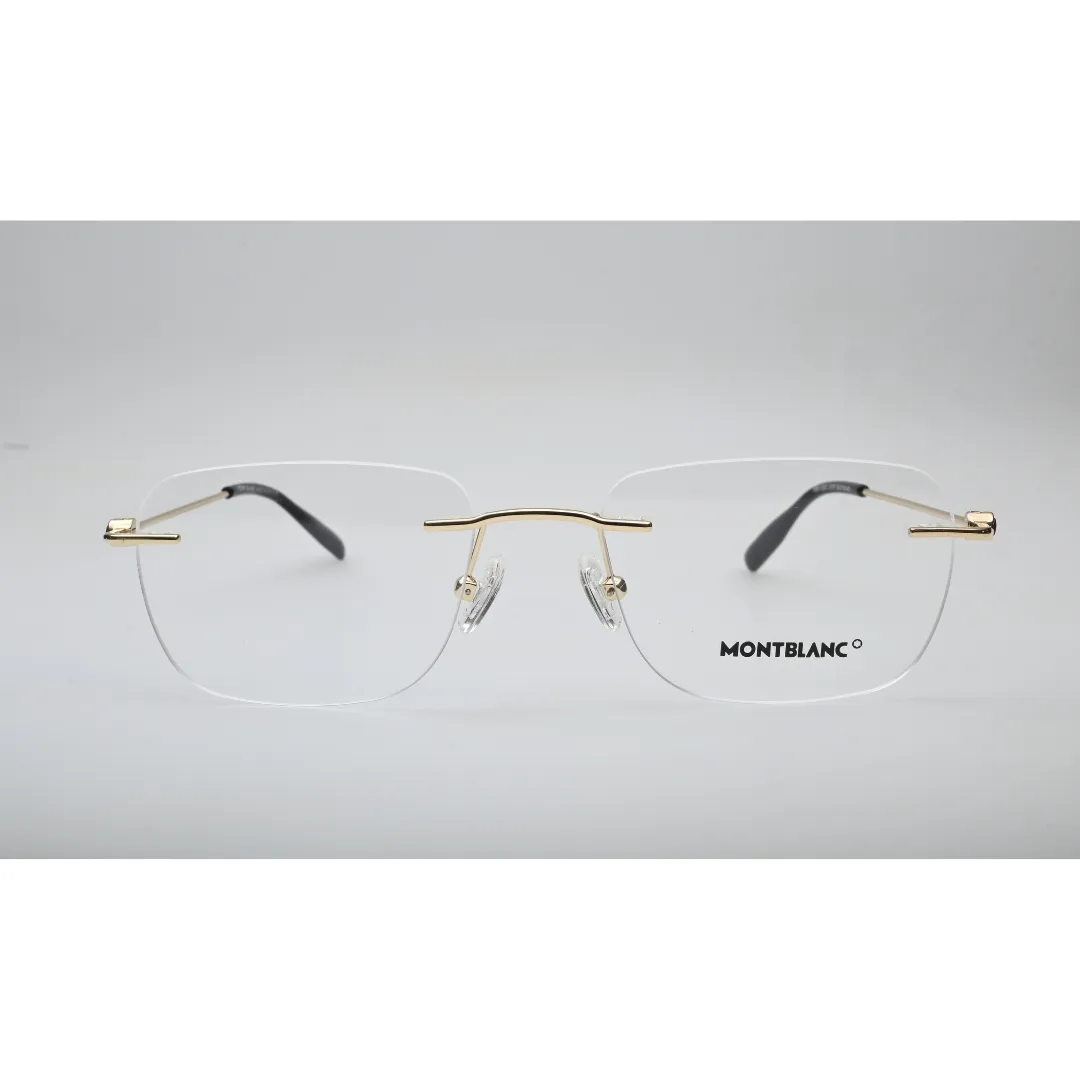 Gold Rimless Eyeglasses MB-0169O front view