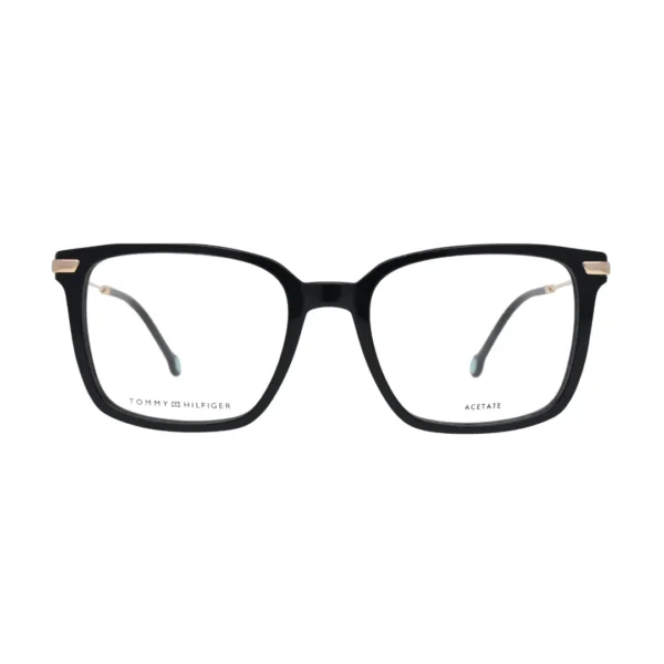 Tommy Hilfiger TH1822 Black Square Eyeglasses front view