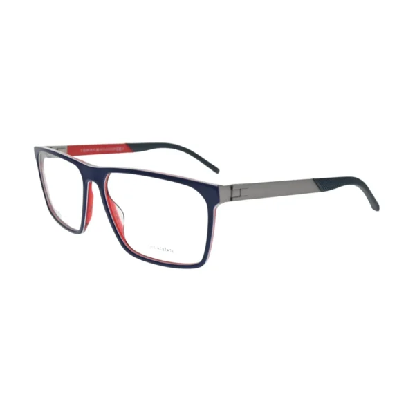 Tommy Hilfiger TH1828 Blue Rectangular Eyeglasses back view