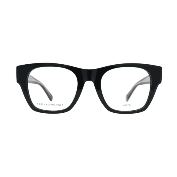 Tommy Hilfiger TH1865 Black Square Eyeglasses front view