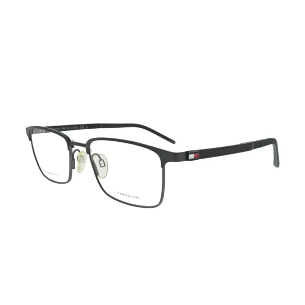 Tommy Hilfiger TH1919 Grey Rectangular Eyeglasses back view
