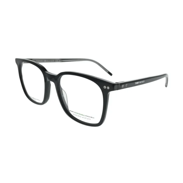 Tommy Hilfiger TH1942 Black Rectangular Eyeglasses back view