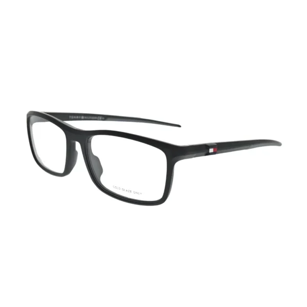 Tommy Hilfiger TH1965 Black Rectangular Eyeglasses back view