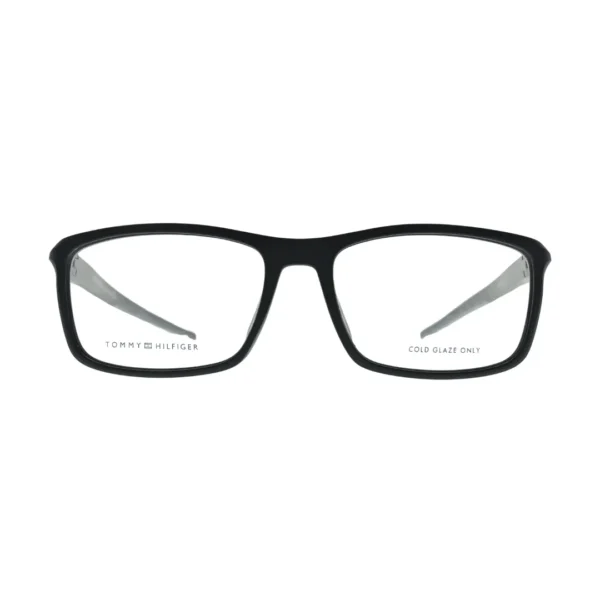 Tommy Hilfiger TH1965 Black Rectangular Eyeglasses front view