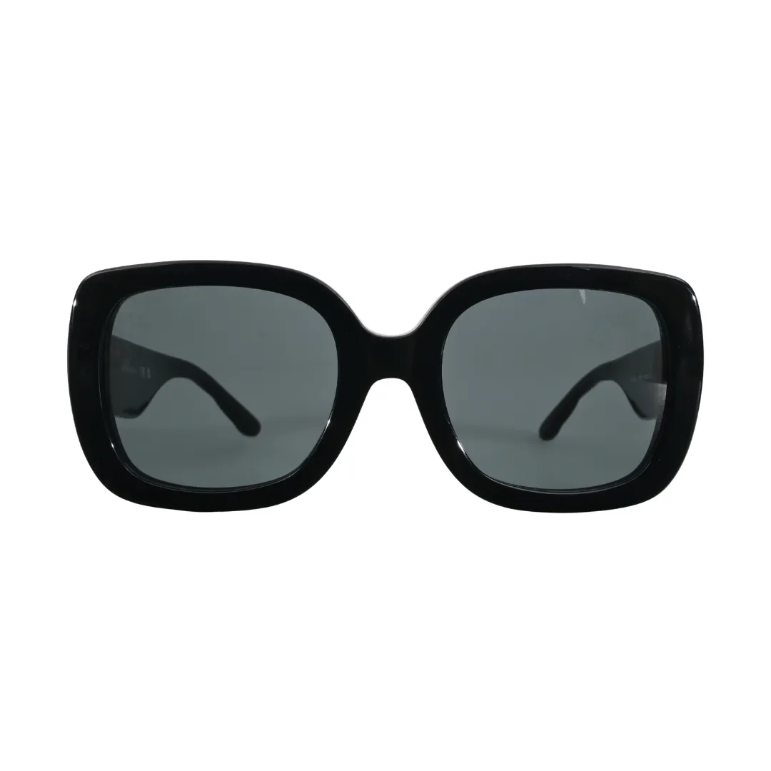 Tory Burch TY7179U Black Oversized Square Sunglasses front view