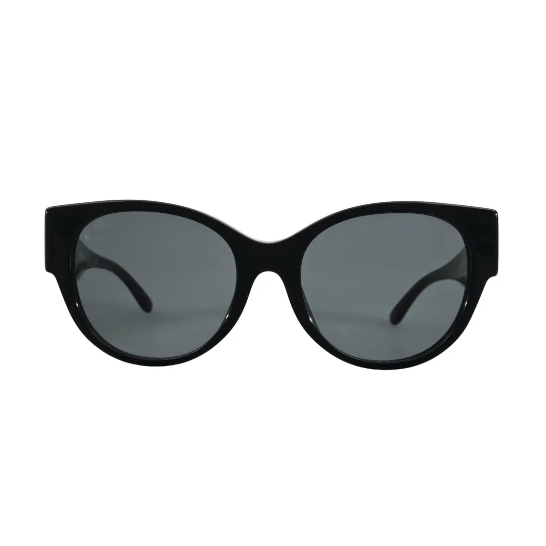 Tory Burch TY7182U Black Cat-Eye Sunglasses front view