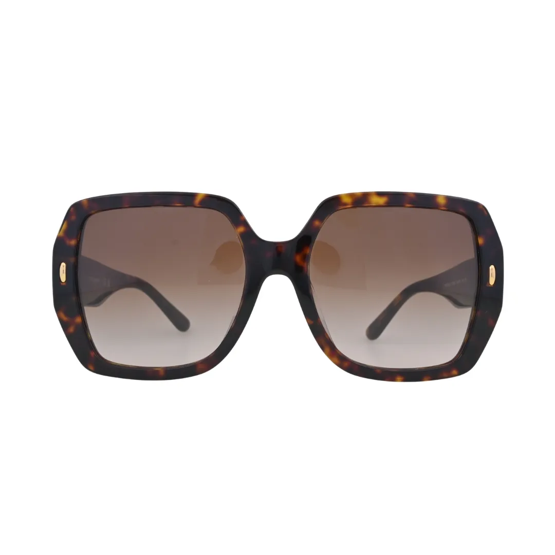 Tory Burch TY7191U Havana Oversized Square Sunglasses front view